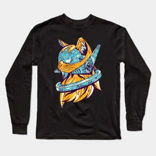 Future cat illustration Long Sleeve T-Shirt